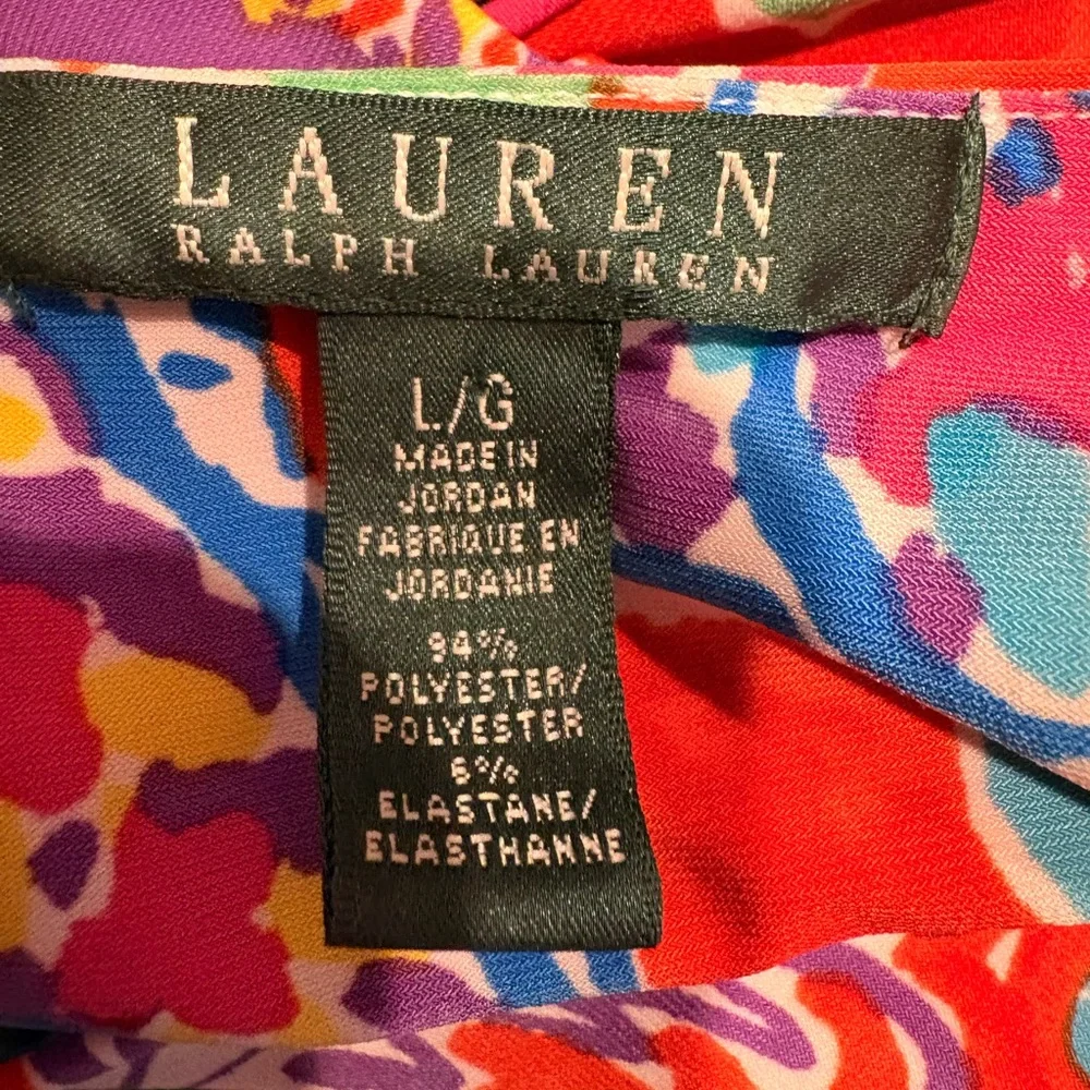 Ralph Lauren Multicolor Floral Paisley V‑Neck Sundress